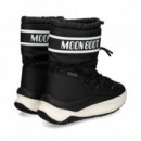 Botin Presky Plataforma Nylon Negro  MOON BOOT