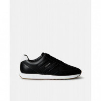 Retro Runner Lth Tape Black/bright White  CALVIN KLEIN