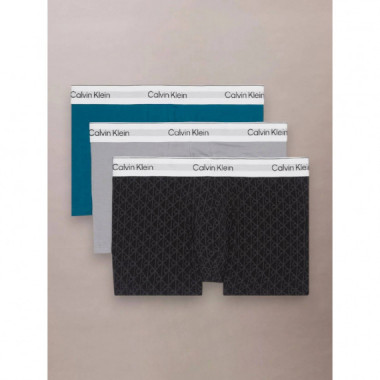 Trunk 3PK Sleet/seamless Emblem_black/as  CALVIN KLEIN