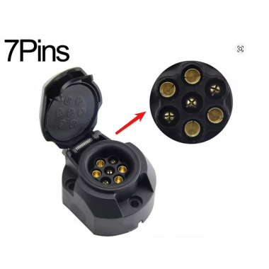 CONECTOR 12V PARA REMOLQUE DE 7 PINES