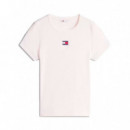 Camiseta Slim Acanalada con Parche  TOMMY HILFIGER
