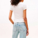 Camiseta Slim Acanalada con Parche  TOMMY HILFIGER