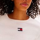 Camiseta Slim Acanalada con Parche  TOMMY HILFIGER