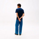 Camiseta con Logo Lineal Bordado  TOMMY HILFIGER