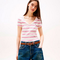 Camiseta Essential con Cuello de Pico  TOMMY HILFIGER