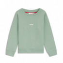 Sudadera en Forro Polar de Algodón con Logo Estampado Kids  HUGO BOSS