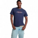 Camiseta con Logotipo Estampado  GUESS