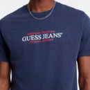 Camiseta con Logotipo Estampado  GUESS