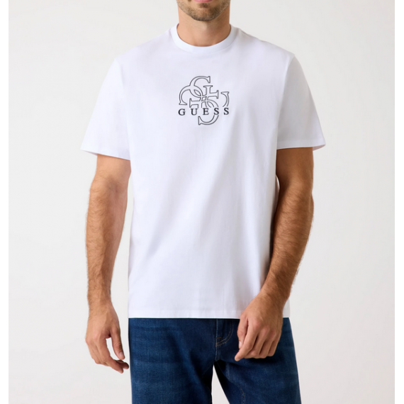 Camiseta GUESS Logotipo 4G Blanca