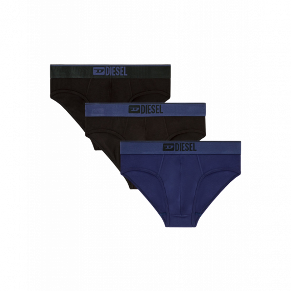 Ropa Interior Pack de 3 Calzoncillos DIESEL Slips Andre Negro / Azul Marino