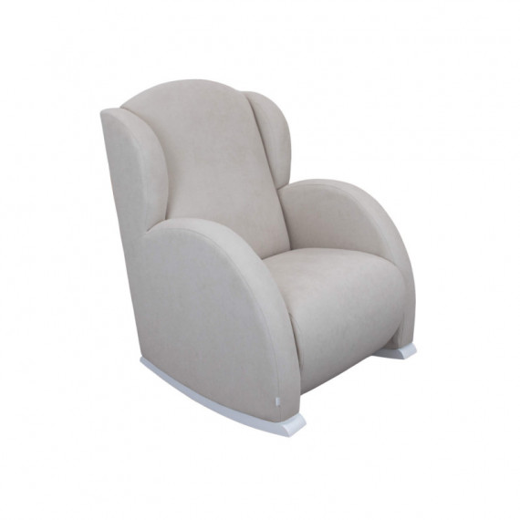 Mecedora de Lactancia Flor Gris Claro C/slow System  MI CUNA