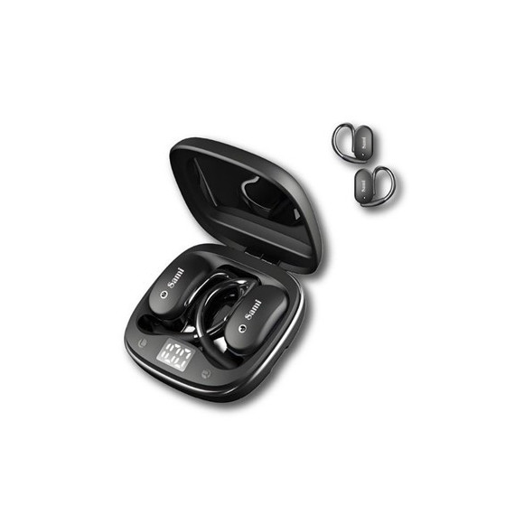 SAMI Auricular BLUETOOTH Soporte Oreja Ows 2 RS-12440 Azul 6H IPX4 con Estuche de Carga Cancel Ruido