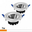 Kit 2 Focos Downlight AIRMEC 7W Luz Blanca