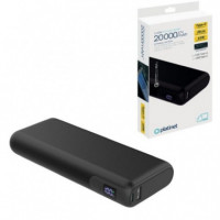 PLATINET Powerbank 20.000MAH 65W Pd Li-ion 1400 Ciclos Negro