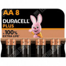 DURACELL Pila Alcalina Plus LR6 Aa Blister 8 Unidades