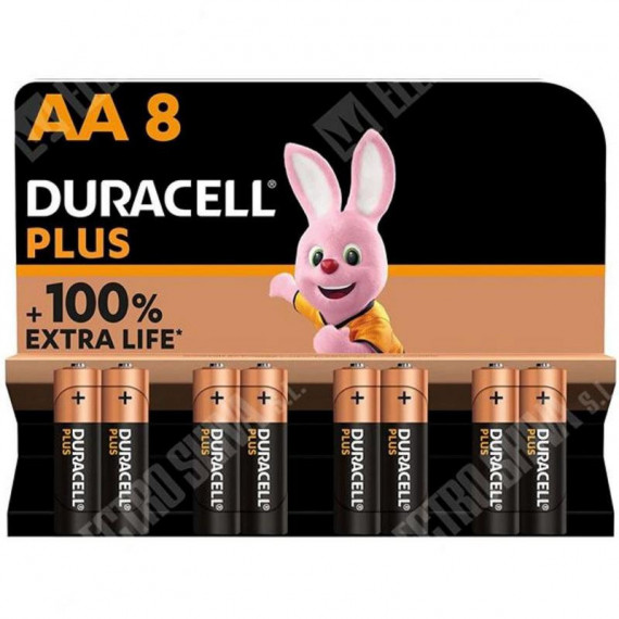DURACELL Pila Alcalina Plus LR6 Aa Blister 8 Unidades