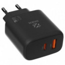 Woox MX0094 Cargador de Pared Gan 65W Pd+qc Usb-a+usb-c  WOXTER