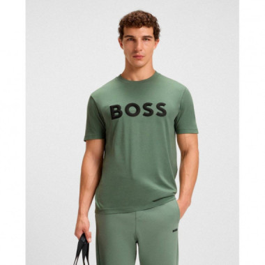 Tee Iconic Zone 10274934 01 Open Green  BOSS