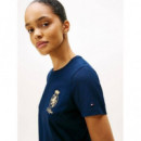 Gold Crest Reg Ss Tee Dark Night Navy  TOMMY HILFIGER
