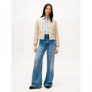 G/button Quilted Reg Lady Jacket Silt  TOMMY HILFIGER