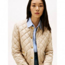 G/button Quilted Reg Lady Jacket Silt  TOMMY HILFIGER