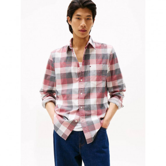 Corduroy Check Rf Shirt Regatta Red / Ch  TOMMY HILFIGER
