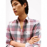 Corduroy Check Rf Shirt Regatta Red / Ch  TOMMY HILFIGER