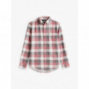 Corduroy Check Rf Shirt Regatta Red / Ch  TOMMY HILFIGER