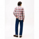 Corduroy Check Rf Shirt Regatta Red / Ch  TOMMY HILFIGER