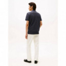 Heather Crest Reg Polo Heathered Blue  TOMMY HILFIGER