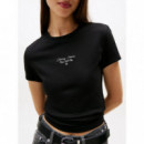 Tjw Slim Ess Logo 1 Tee Ext Black  TOMMY JEANS