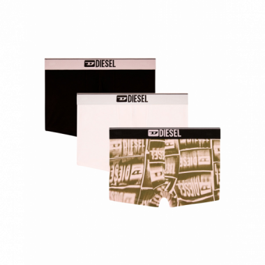 Ropa Interior Pack de 3 Calzoncillos DIESEL Boxers Damien Rosa / Negro