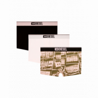 Ropa Interior Pack de 3 Calzoncillos DIESEL Boxers Damien Rosa / Negro