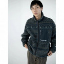 Chaquetas Hombre Chaqueta Thisisneverthat™  Sherpa Fleece Navy  THISISNEVERTHAT