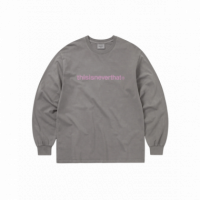 Camisetas Hombre Camiseta Thisisneverthat™ Logo Manga Larga Dark Grey  THISISNEVERTHAT