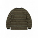 Camisetas Hombre Camiseta Thisisneverthat™ Pattern Striped Khaki  THISISNEVERTHAT