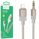 HOCO UPA32A Cable Lightning a Jack 3.5MM Dorado