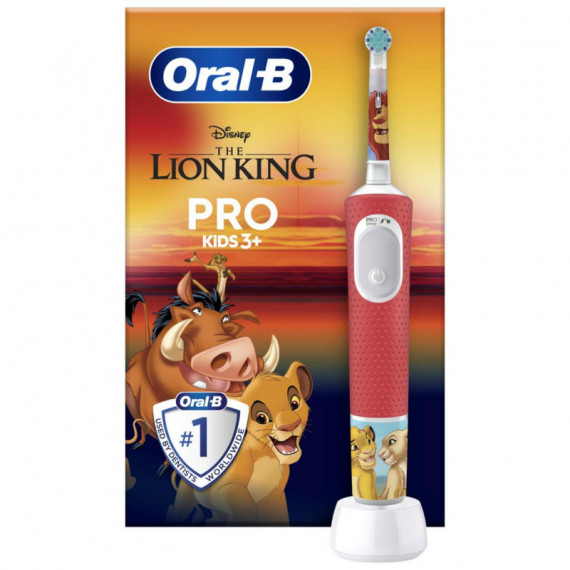 BRAUN Oral-b Cepillo de Dientes Vitality Pro Kids 3+ el Rey León Rojo (D103.413.2K)