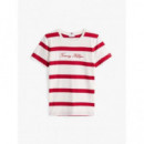 Script Reg C-nk Ss T-shirt Breton Stp Io  TOMMY HILFIGER