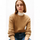 Co Cable Fine Gg C-nk Ls Sweater Safari  TOMMY HILFIGER