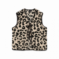 Chaleco Corto VERO MODA Oatmeal Black Leo