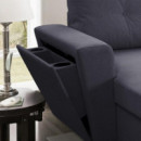 Sofá Cama Chaise Longue Reversible MOMI 243X158X91 Cm