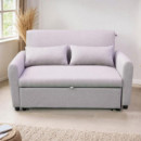 Sofá Cama Gris 2 Asientos MOMI 146X88X87 Cm