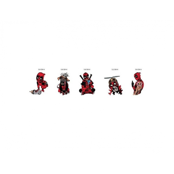 Set de 5 Pins Deadpool Marvel  GRUPO ERIK