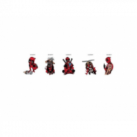 Set de 5 pins Deadpool Marvel
