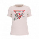 GUESS Camiseta Blanca W5RI10 I3Z14-G012