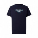 Camiseta con Inscripción del Logotipo  GUESS