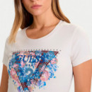 Camiseta Peony Triangle  GUESS