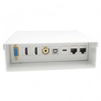 AISENS Caja de Conexiones de Pared VGA/2X HDMI/JACK/USB-C/2X RJ45 Blanca
