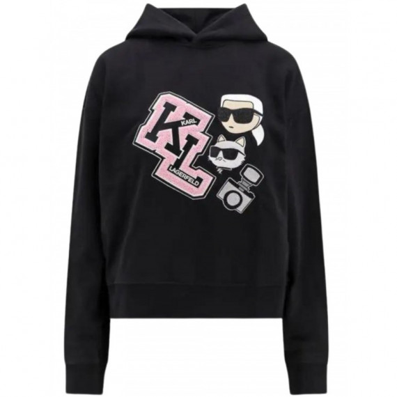 Sudadera Mujer KARL LAGERFELD Ikonik Varsity Hoodie